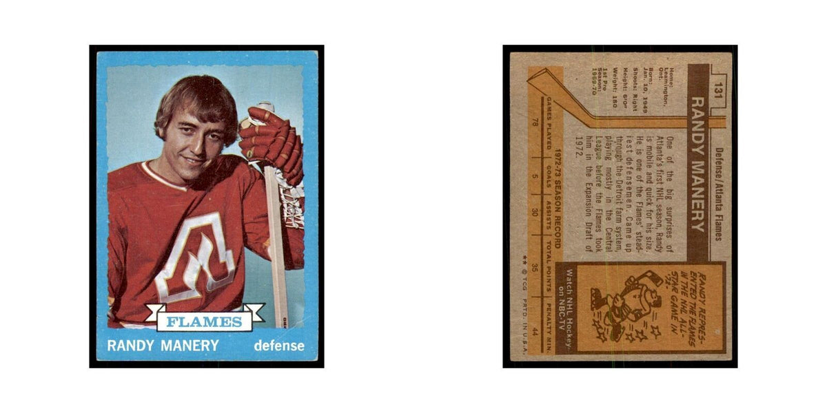 Randy Manery 1973 Topps (damaged) #131 Hockey Cards Hockey Card Poor
