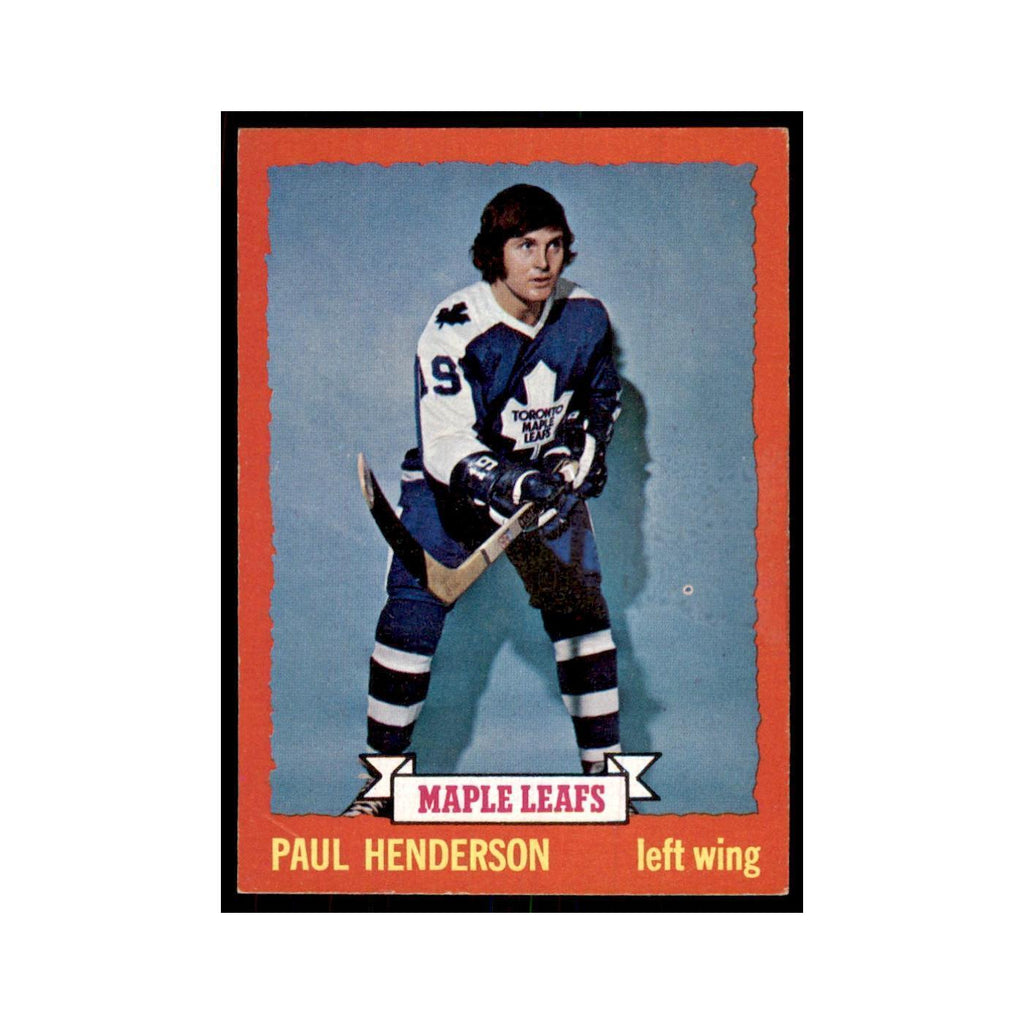 Paul Henderson 1973 Topps (damaged) #7 Hockey Cards Hockey Card Poor