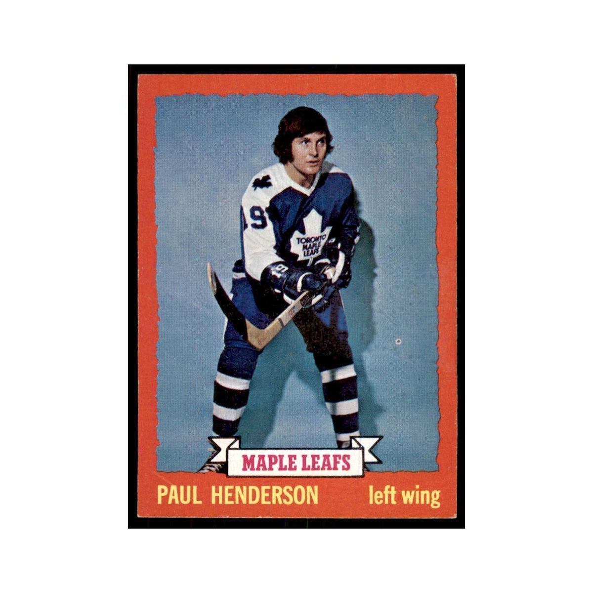 Paul Henderson 1973 Topps (damaged) #7 Hockey Cards Hockey Card Poor