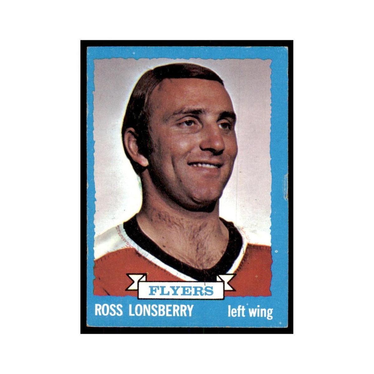 Ross Lonsberry 1973 Topps (damaged) #36 Hockey Cards Hockey Card Poor