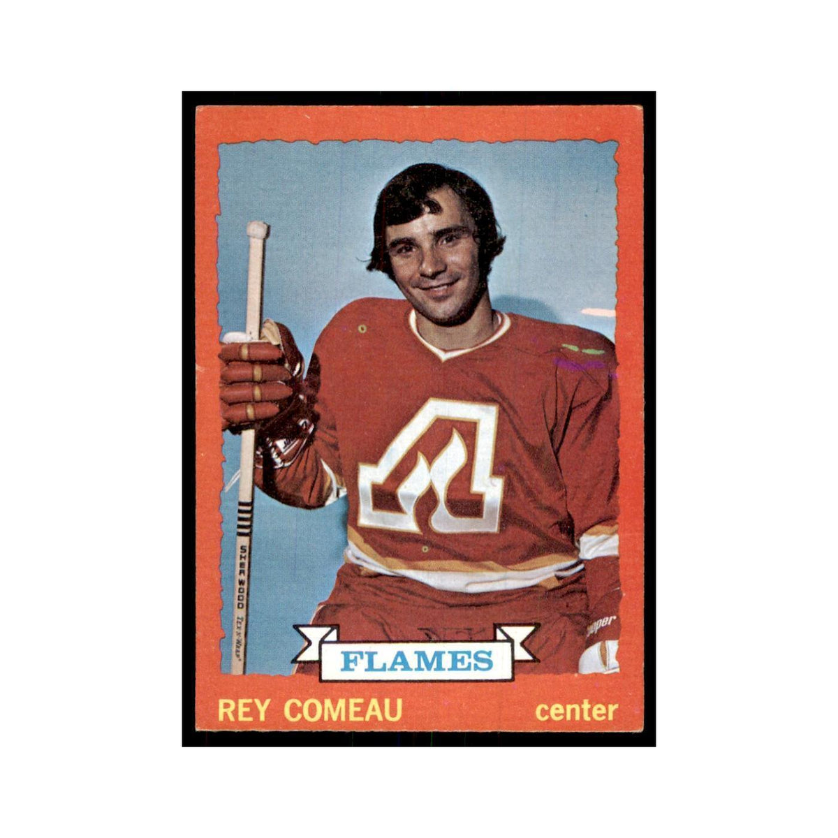 Rey Comeau 1973 Topps (damaged) #29 Hockey Cards Hockey Card Poor