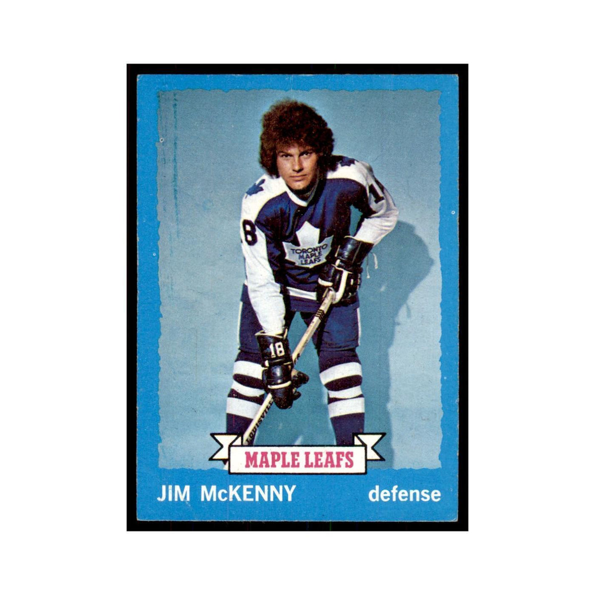 Jim McKenny 1973 Topps (damaged) #39 Hockey Cards Hockey Card Poor