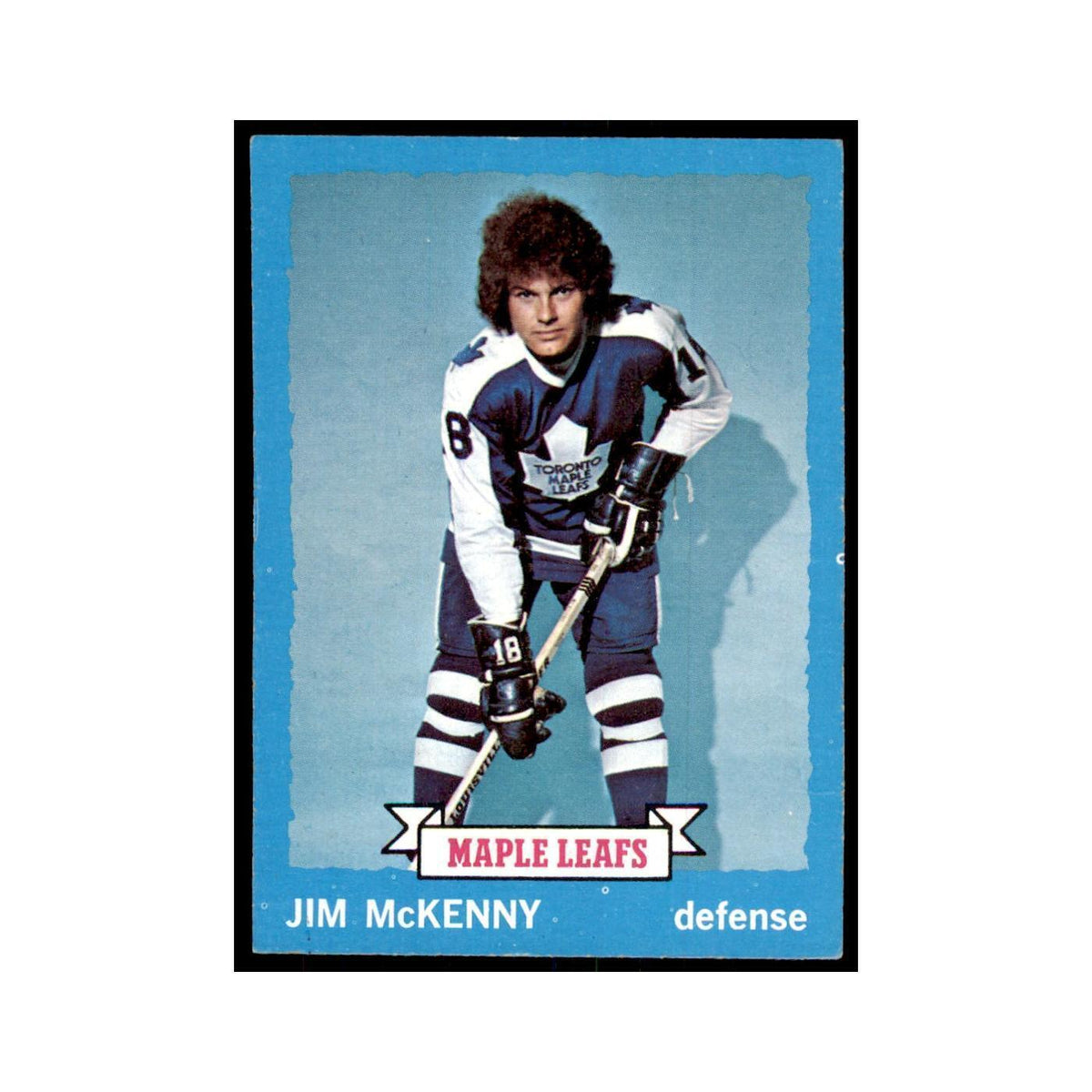 Jim McKenny 1973 Topps (damaged) #39 Hockey Cards Hockey Card Poor