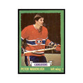 Peter Mahovlick 1973 Topps (damaged) #186 Hockey Cards Hockey Card Poor