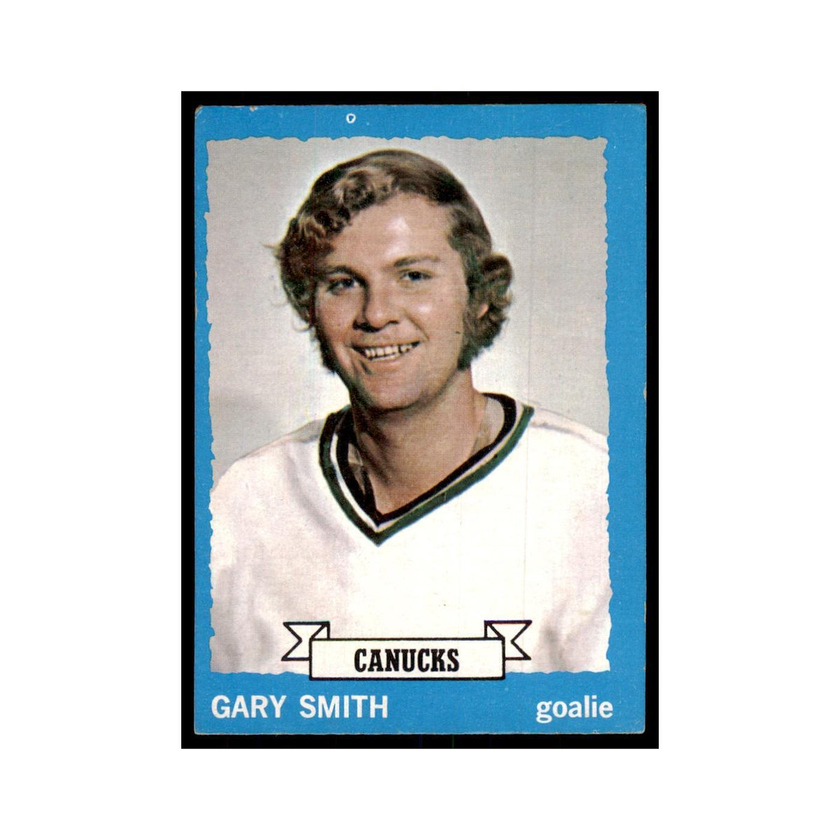 Gary Smith 1973 Topps (damaged) #126 Hockey Cards Hockey Card Poor