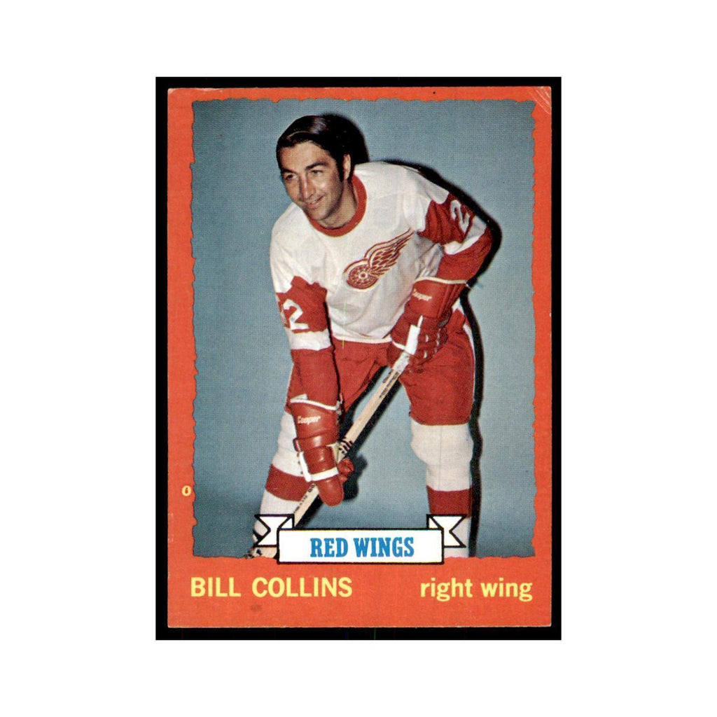 Bill Collins 1973 Topps (damaged) #158 Hockey Cards Hockey Card Poor