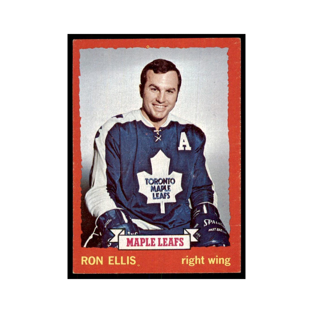 Ron Ellis 1973 Topps (damaged) #55 Hockey Cards Hockey Card Poor
