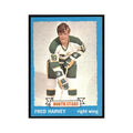 Fred Harvey 1973 Topps (damaged) #78 Hockey Cards Hockey Card Poor