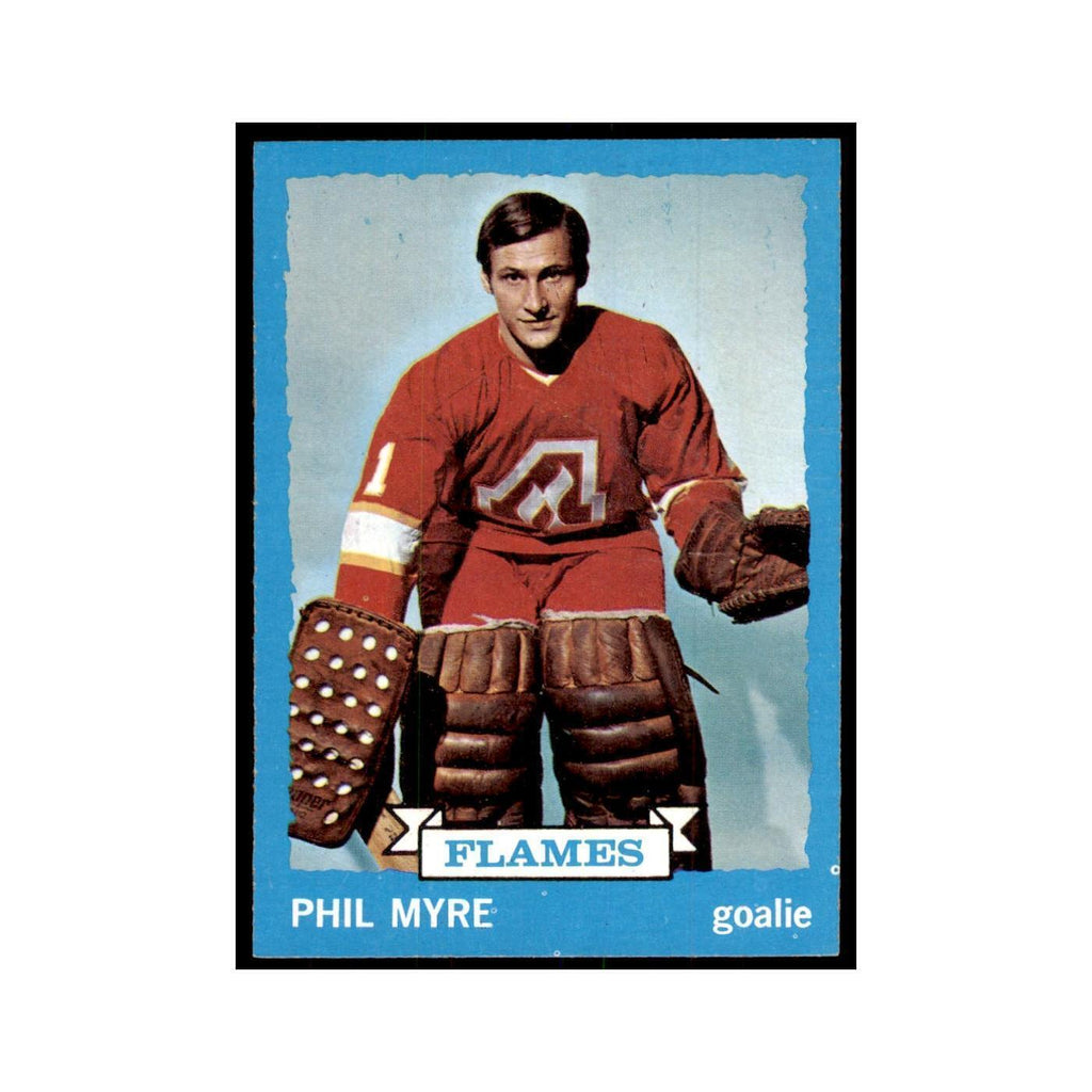 Phil Myre 1973 Topps (damaged) #77 Hockey Cards Hockey Card Poor