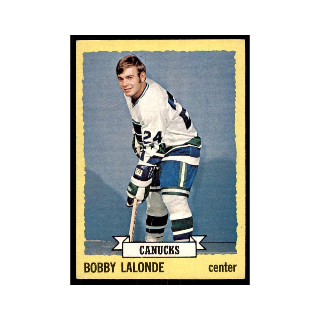 Bobby Lalonde 1973 Topps (damaged) #189 Hockey Cards Hockey Card Poor