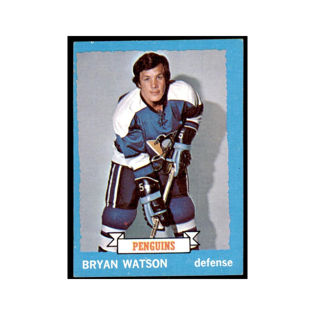 Bryan Watson 1973 Topps (damaged) #144 Hockey Cards Hockey Card Poor