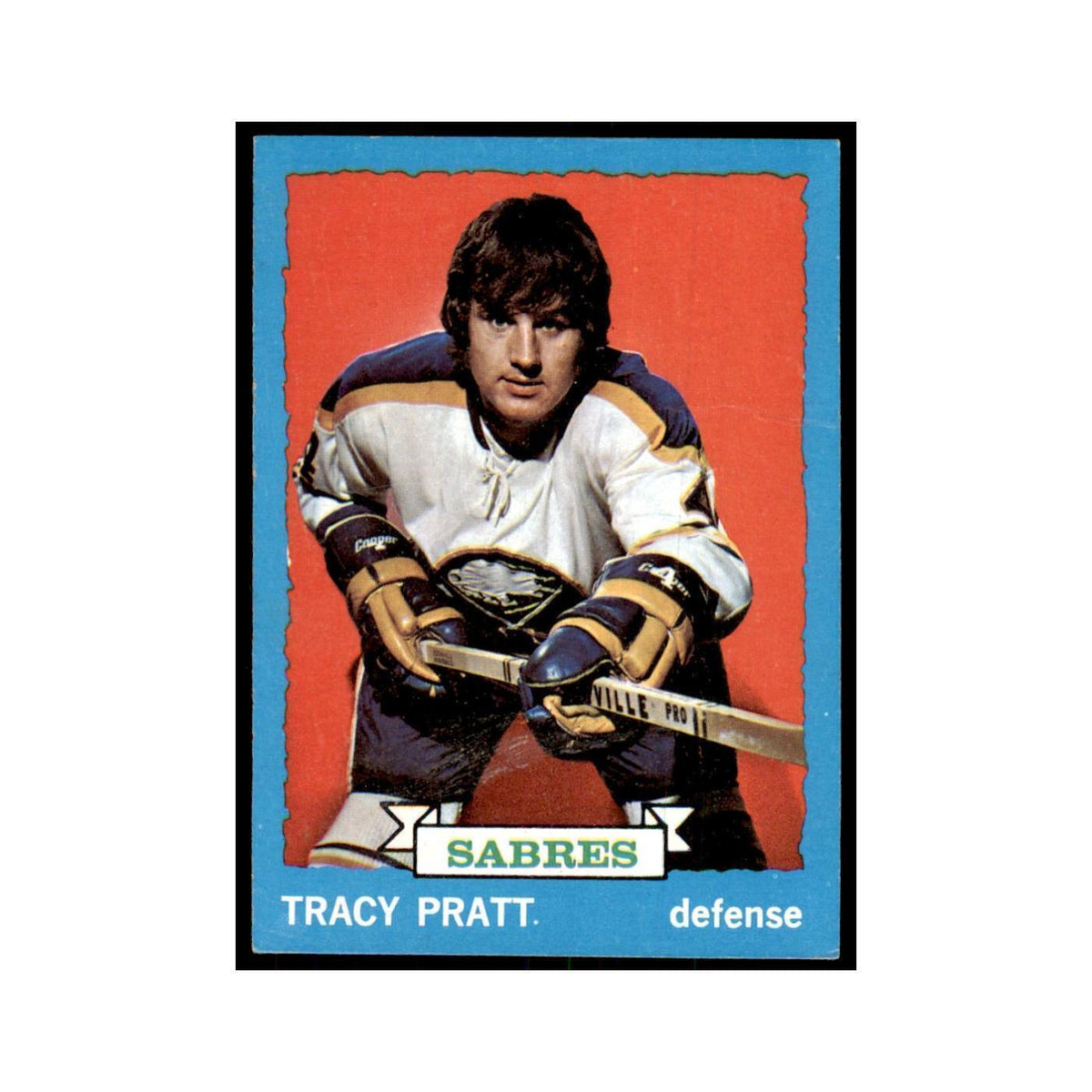 Tracy Pratt 1973 Topps (damaged) #54 Hockey Cards Hockey Card Poor