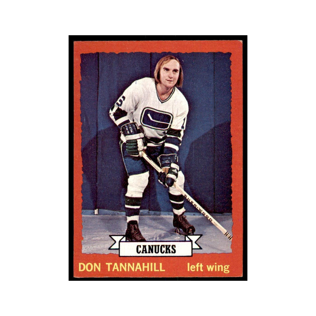 Don Tannahill 1973 Topps (damaged) #69 Hockey Cards Hockey Card Poor