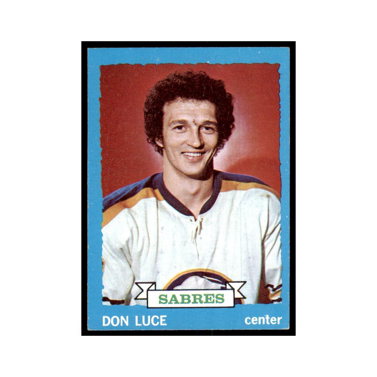 Don Luce 1973 Topps (damaged) #38 Hockey Cards Hockey Card Poor
