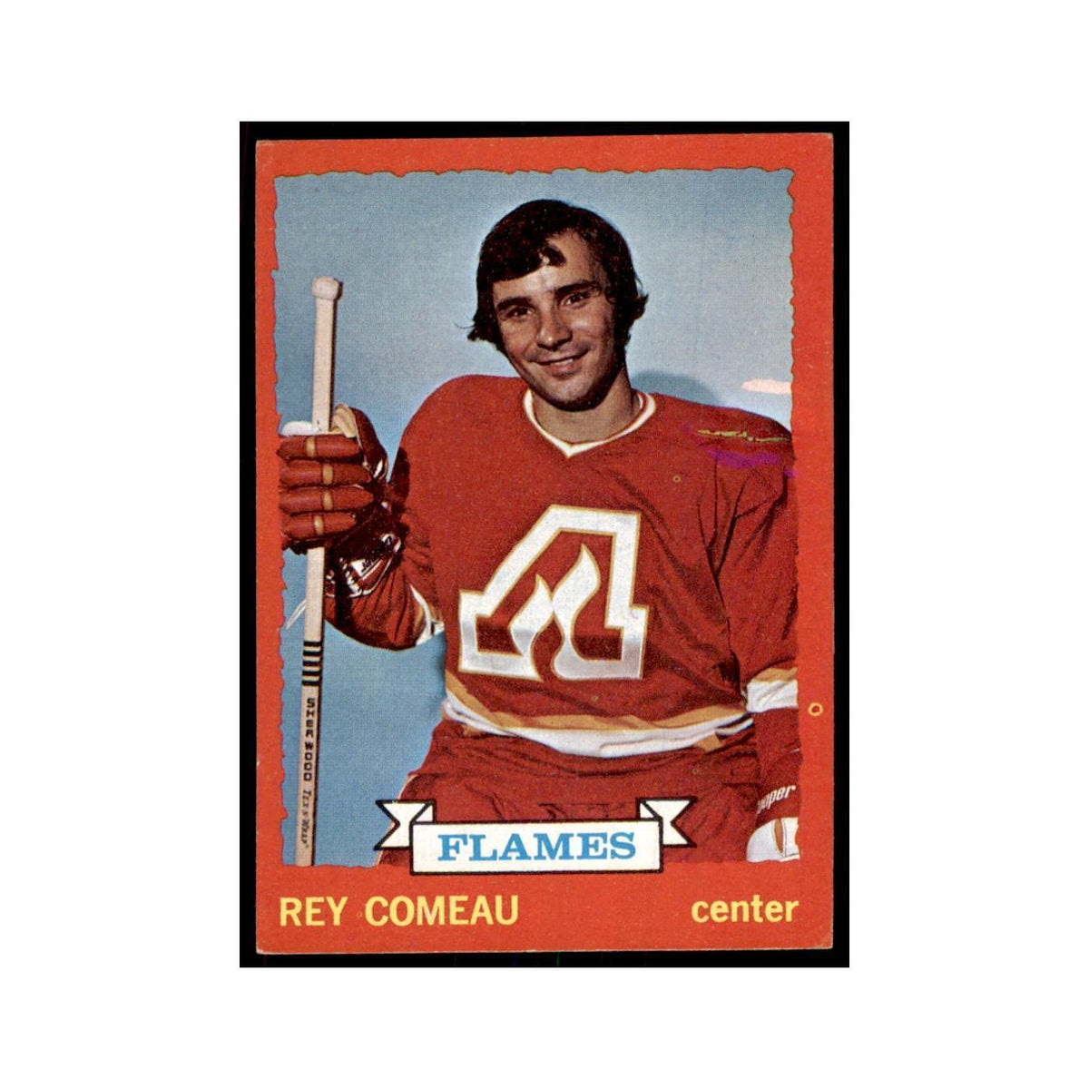 Rey Comeau 1973 Topps (damaged) #29 Hockey Cards Hockey Card Poor