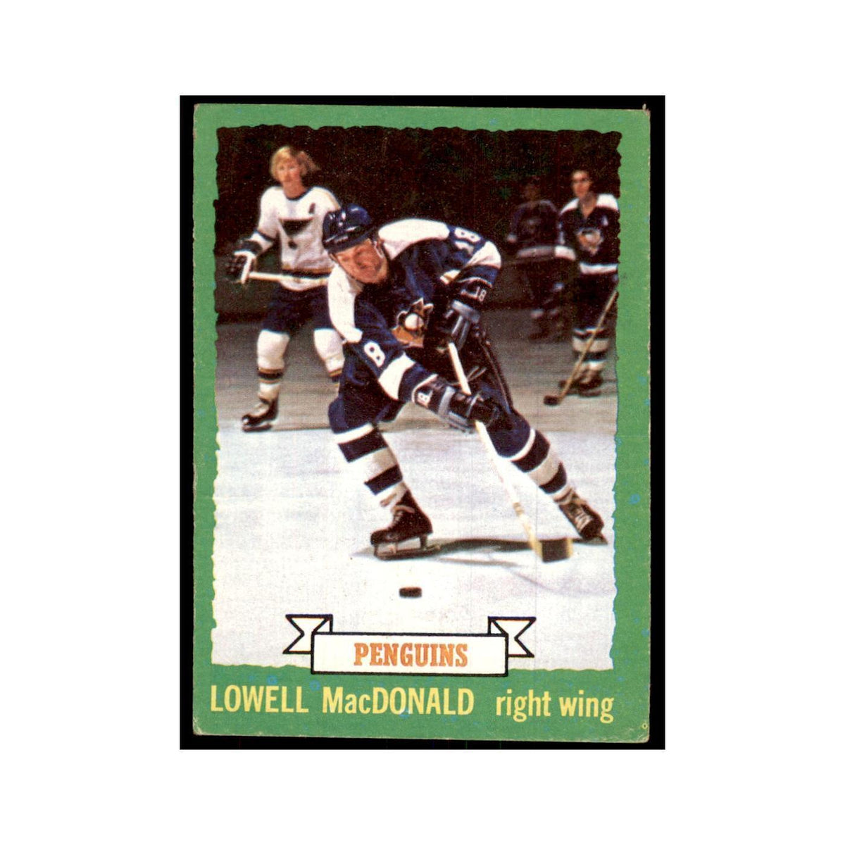 Lowell MacDonald 1973 Topps (damaged) #128 Hockey Cards Hockey Card Poor
