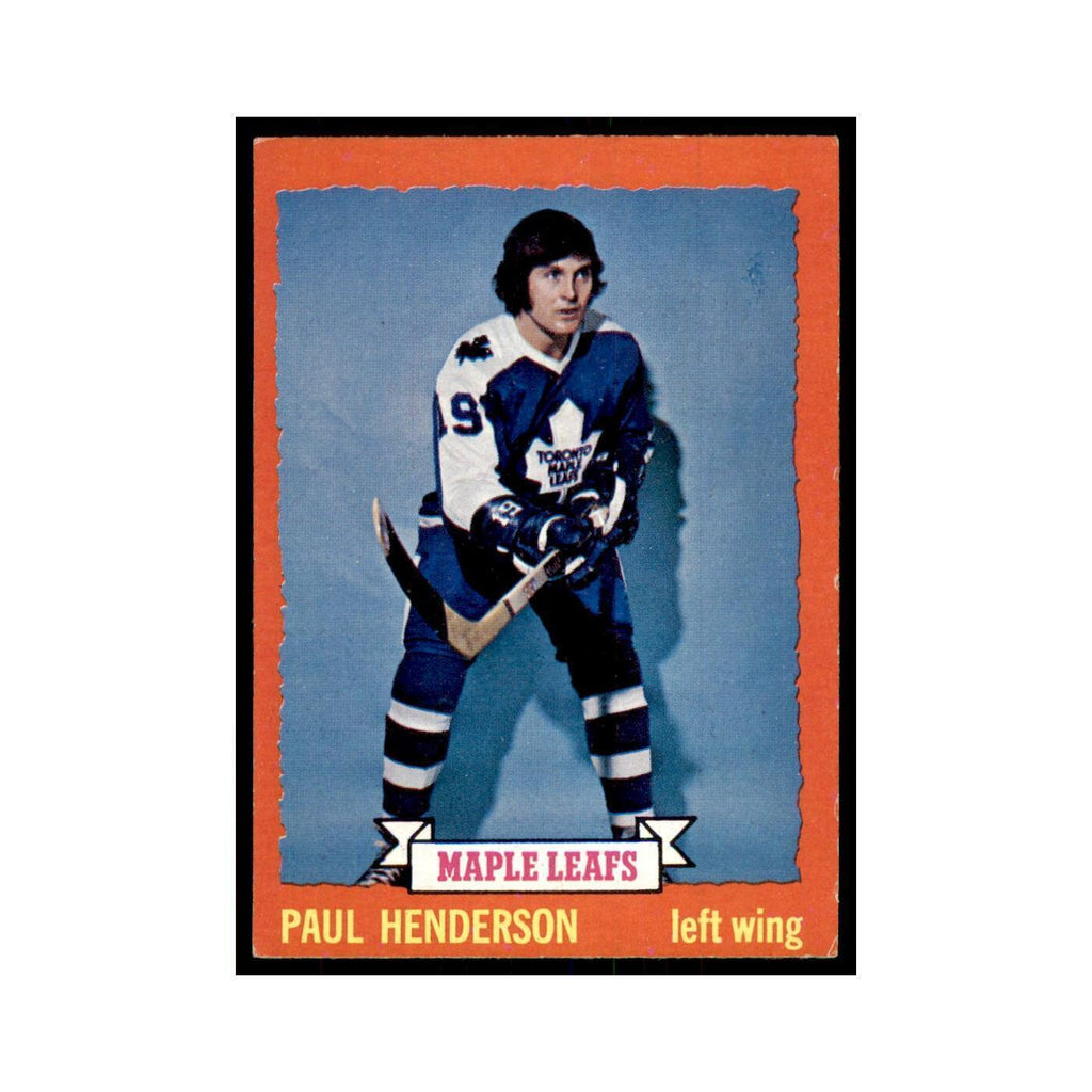 Paul Henderson 1973 Topps (damaged) #7 Hockey Cards Hockey Card Poor