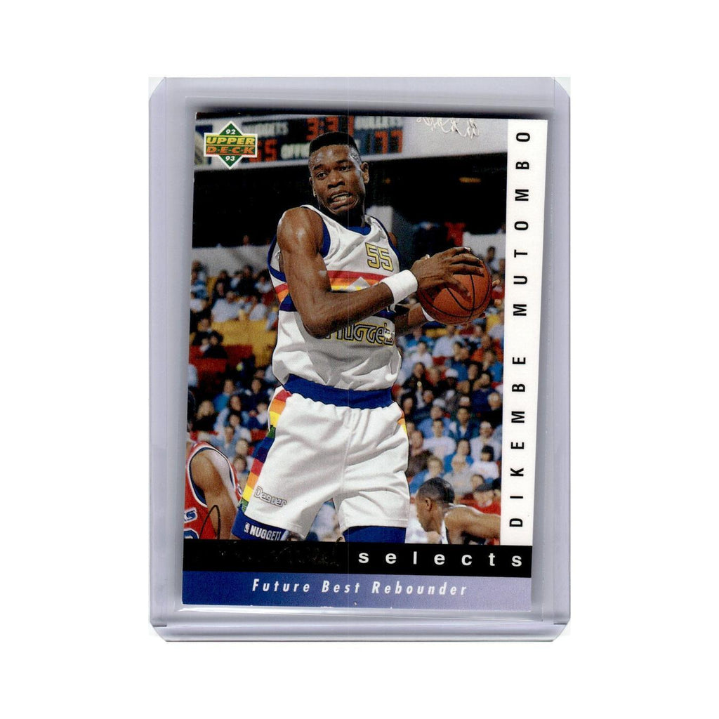 Dikembe Mutombo 1992 Upper Deck Jerry West Selects #JW12 Denver Nuggets NM