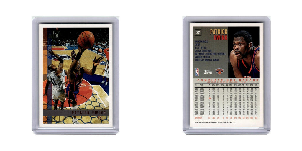 Patrick Ewing 1997 Topps #32 New York Knicks Basketball Card NM