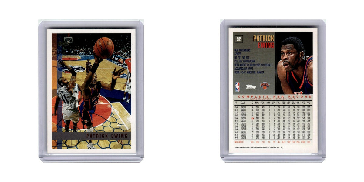 Patrick Ewing 1997 Topps #32 New York Knicks Basketball Card NM