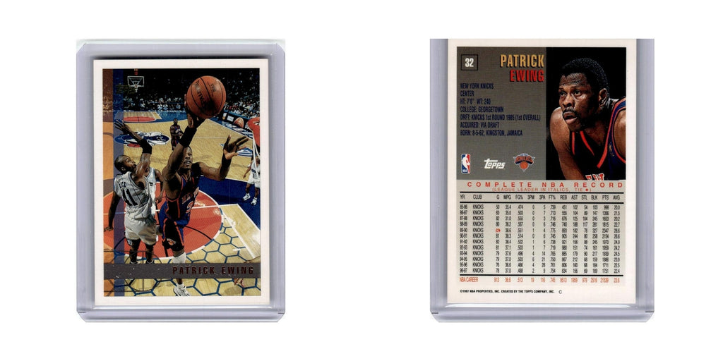 Patrick Ewing 1997 Topps #32 New York Knicks Basketball Card NM