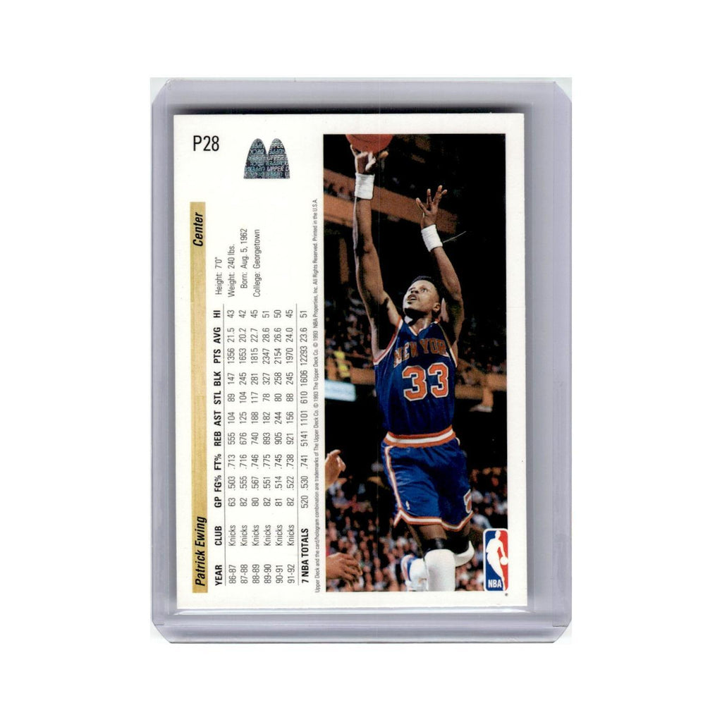 Patrick Ewing 1992 Upper Deck McDonald's #P28 New York Knicks Basketball Card NM