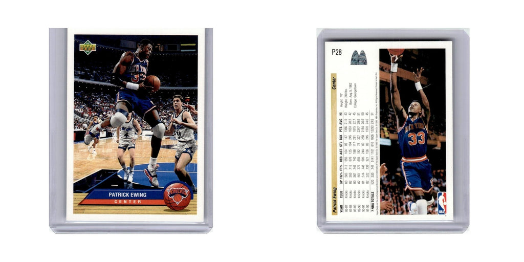 Patrick Ewing 1992 Upper Deck McDonald's #P28 New York Knicks Basketball Card NM
