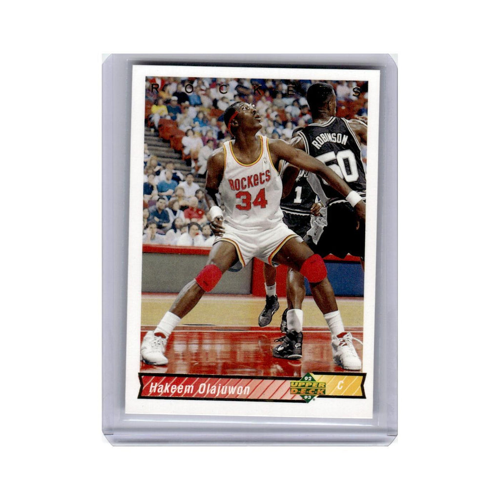 Hakeem Olajuwon 1992 Upper Deck #136 Houston Rockets Basketball Card NM