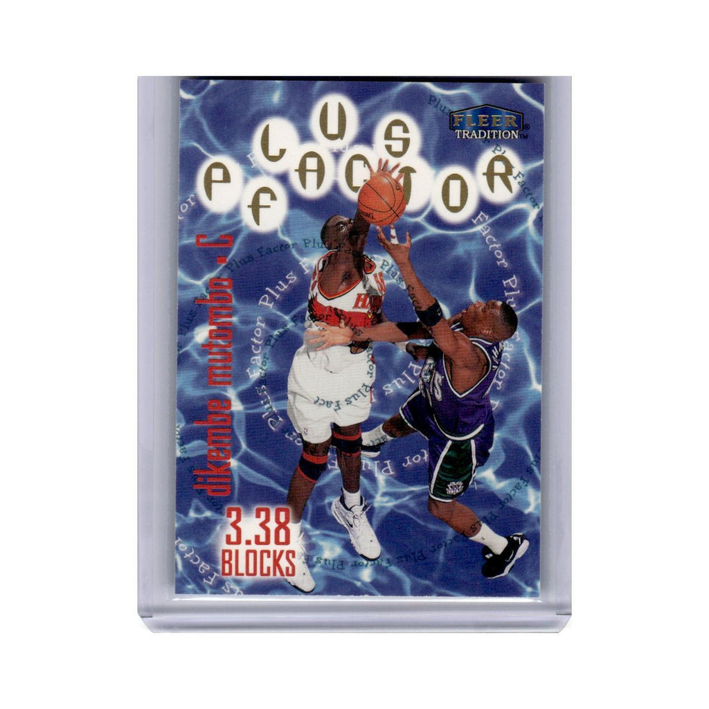 Dikembe Mutombo 1998 Fleer Tradition #137 Atlanta Hawks Basketball Card NM