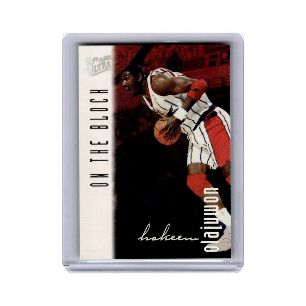 Hakeem Olajuwon 1996 Fleer Ultra #134 Houston Rockets Basketball Card NM