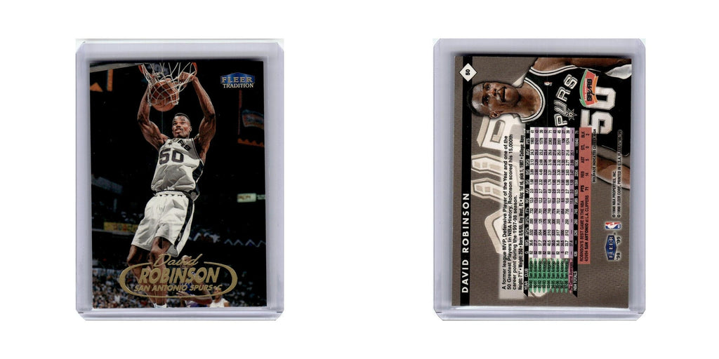 David Robinson 1998 Fleer Tradition #50 San Antonio Spurs Basketball Card NM