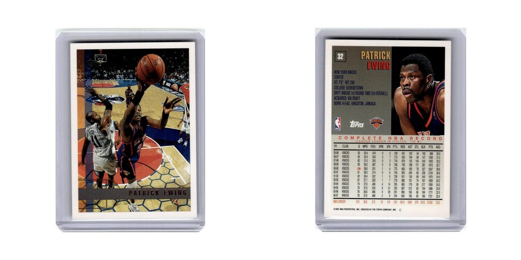 Patrick Ewing 1997 Topps #32 New York Knicks Basketball Card NM