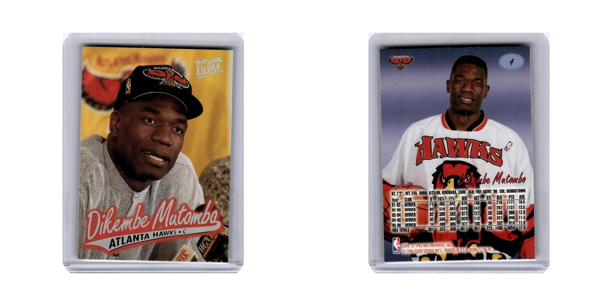 Dikembe Mutombo 1996 Fleer Ultra #4 Atlanta Hawks Basketball Card NM