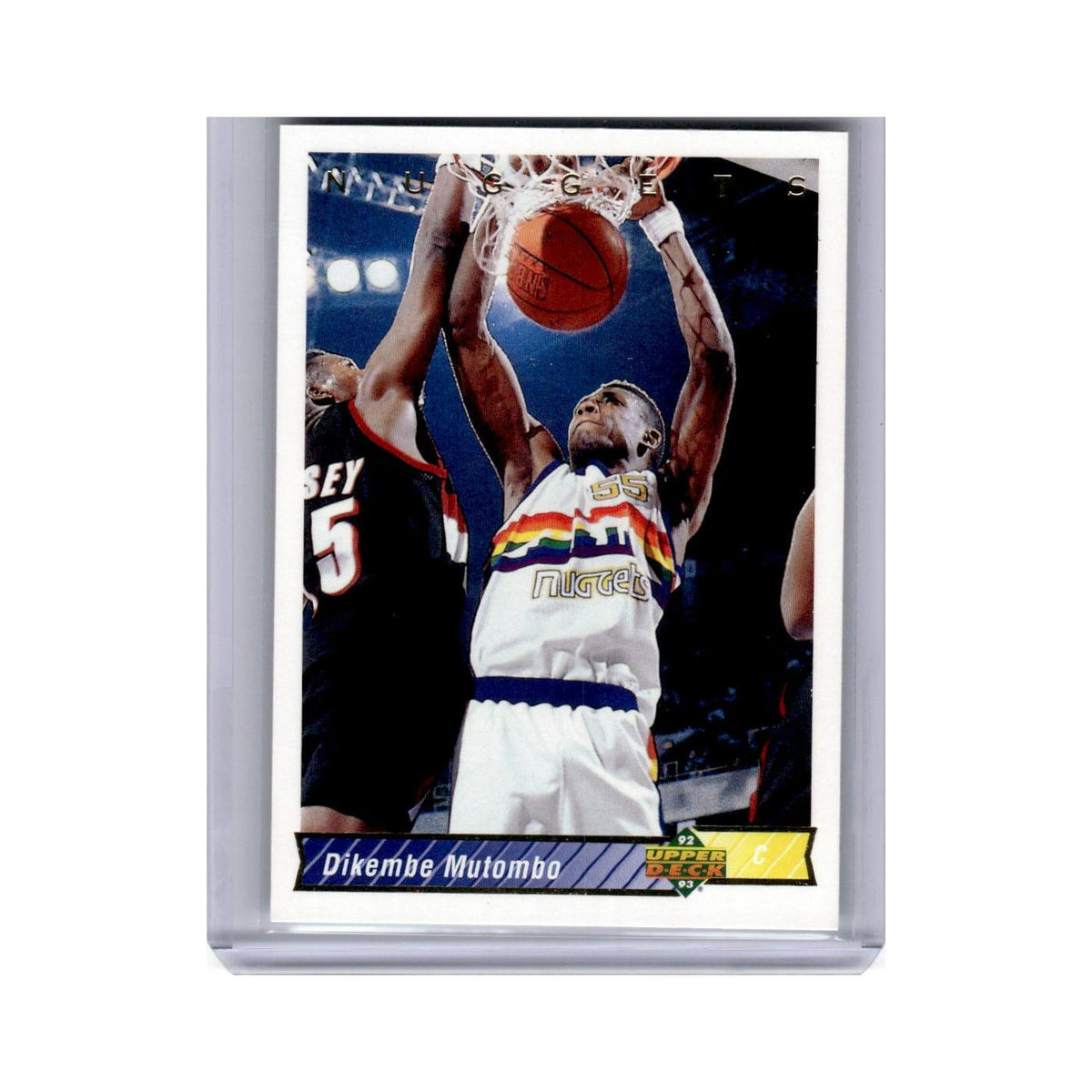 Dikembe Mutombo 1992 Upper Deck #255 Denver Nuggets Basketball Card NM