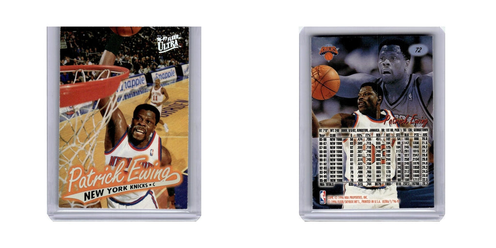 Patrick Ewing 1996 Ultra #72 New York Knicks Basketball Card NM