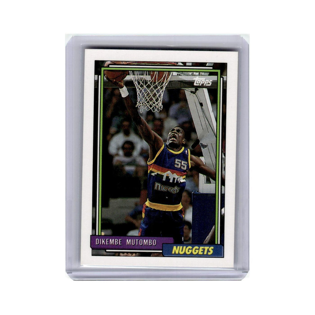 Dikembe Mutombo 1992 Topps #281 Denver Nuggets Basketball Card NM