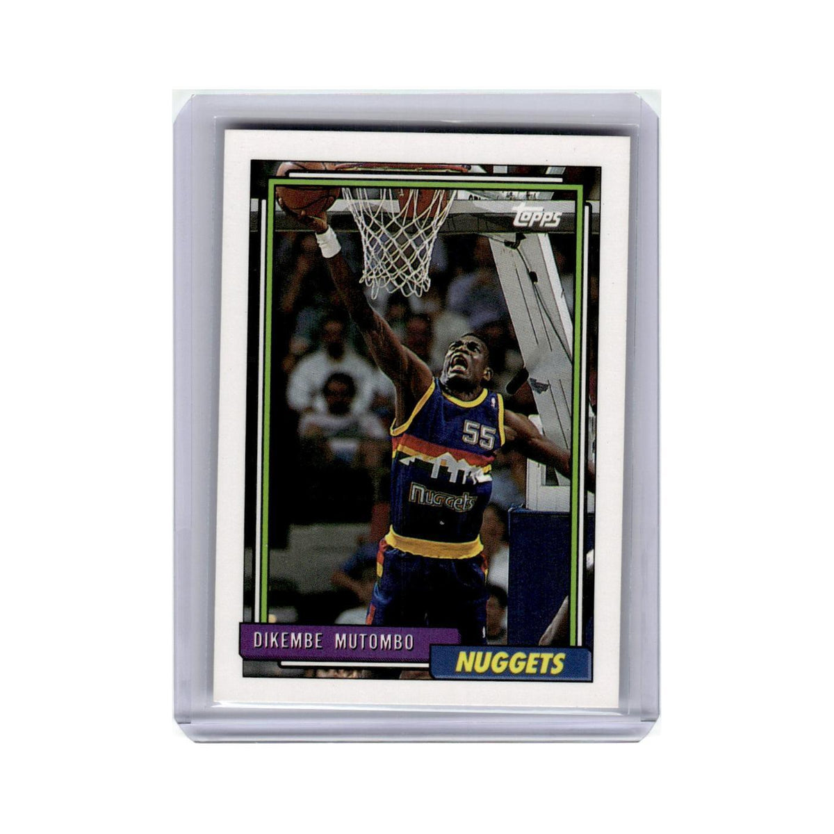 Dikembe Mutombo 1992 Topps #281 Denver Nuggets Basketball Card NM