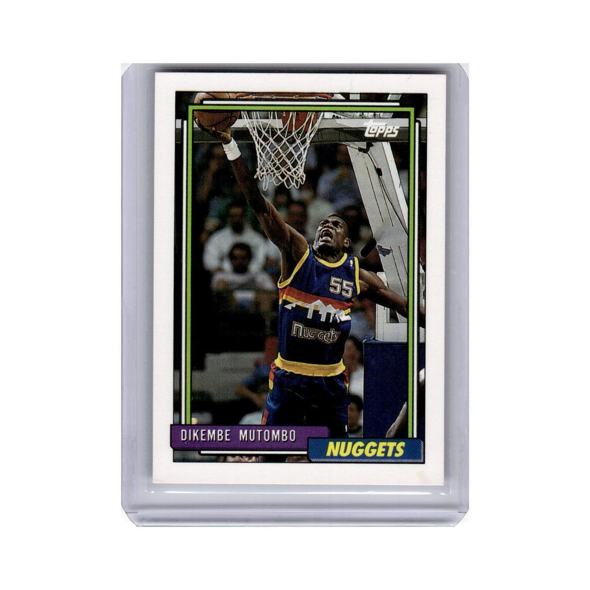 Dikembe Mutombo 1992 Topps #281 Denver Nuggets Basketball Card NM