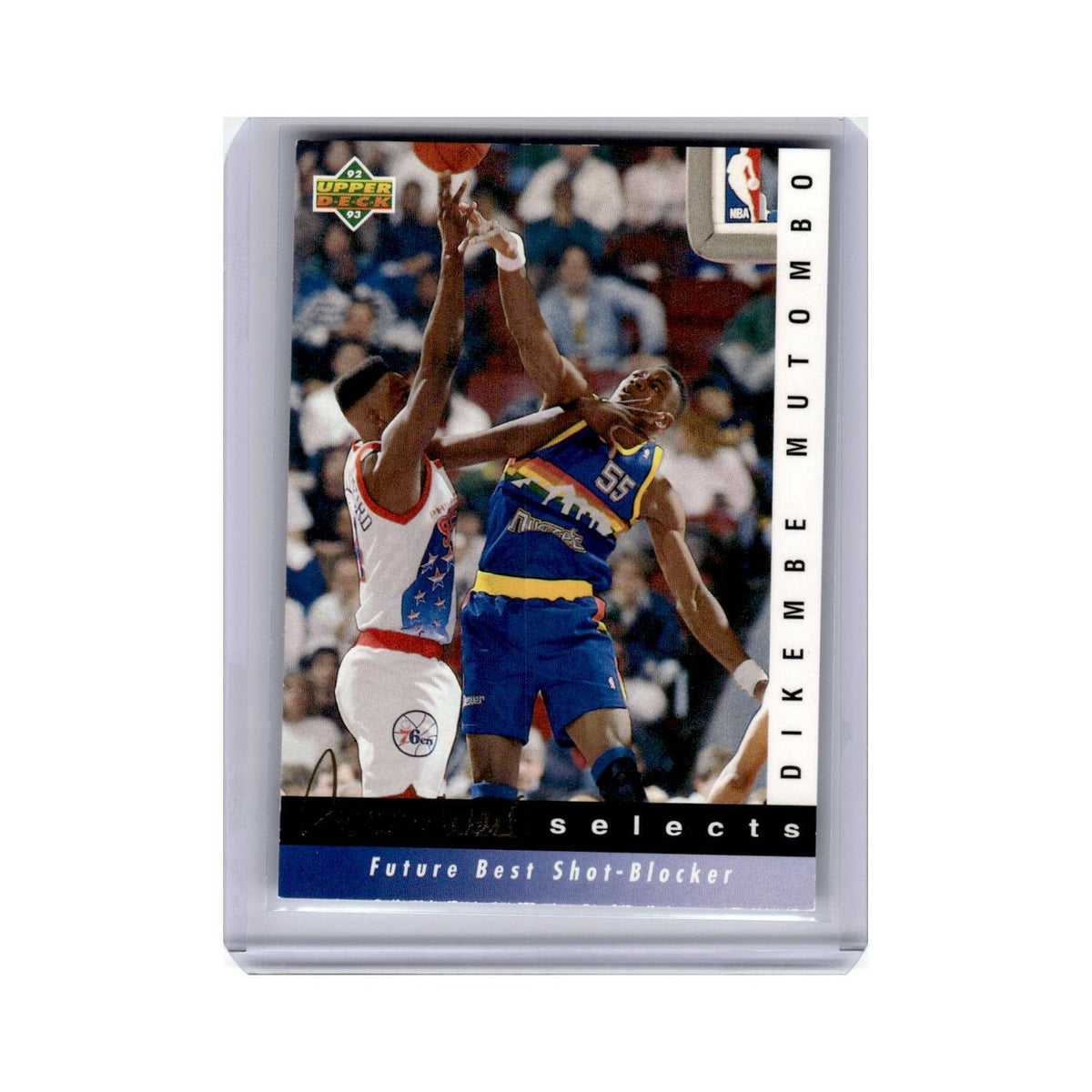 Dikembe Mutombo 1992 Upper Deck Jerry West Selects #JW13 Denver Nuggets NM