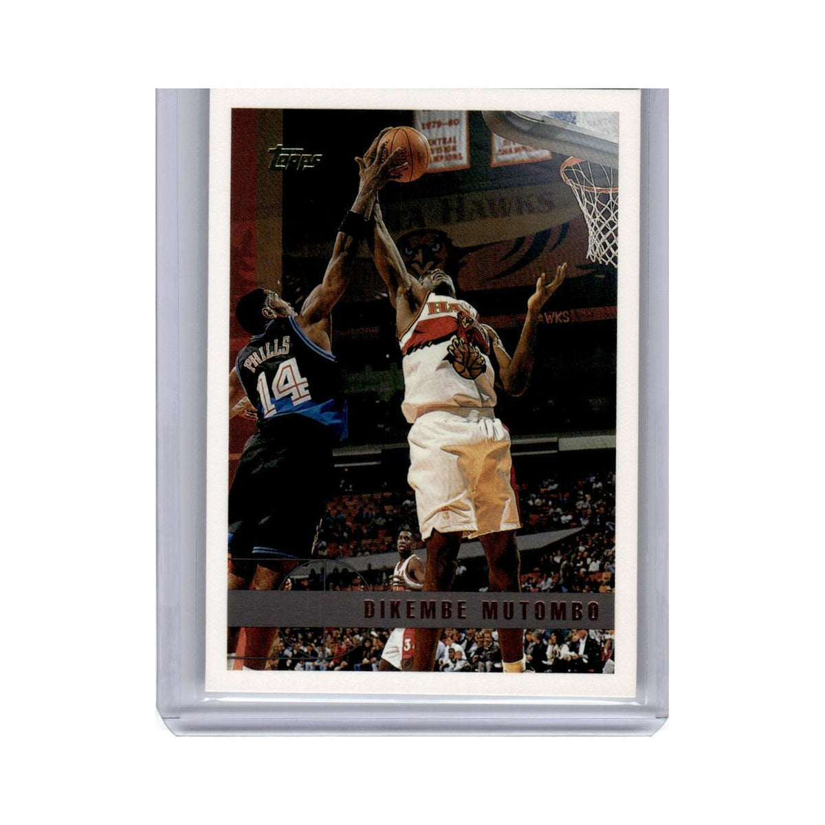 Dikembe Mutombo 1997 Topps #63 Atlanta Hawks Basketball Card NM