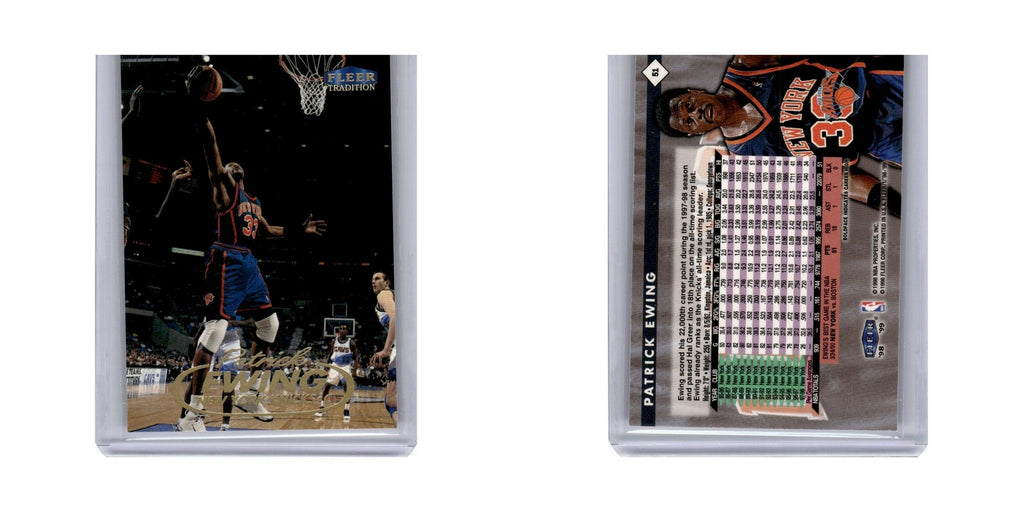 Patrick Ewing 1998 Fleer Tradition #51 New York Knicks Basketball Card NM