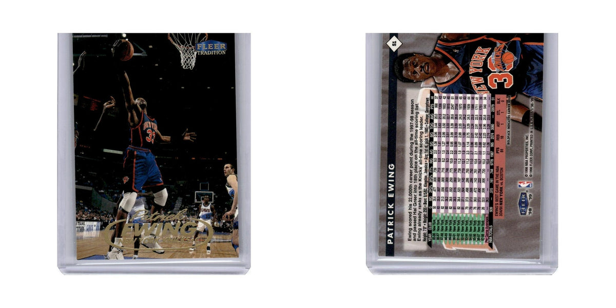 Patrick Ewing 1998 Fleer Tradition #51 New York Knicks Basketball Card NM