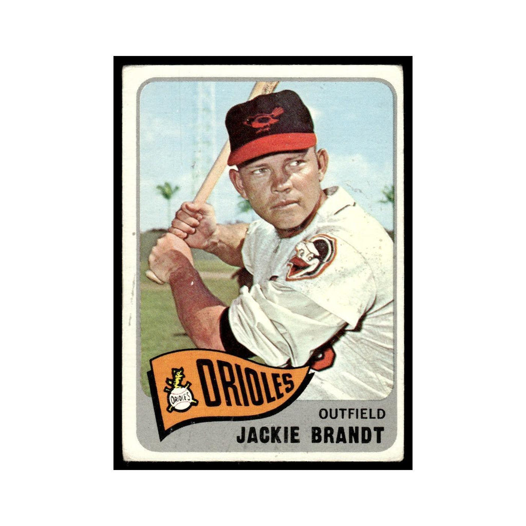 1965 Topps Baseball Card Jackie Brandt Orioles #33