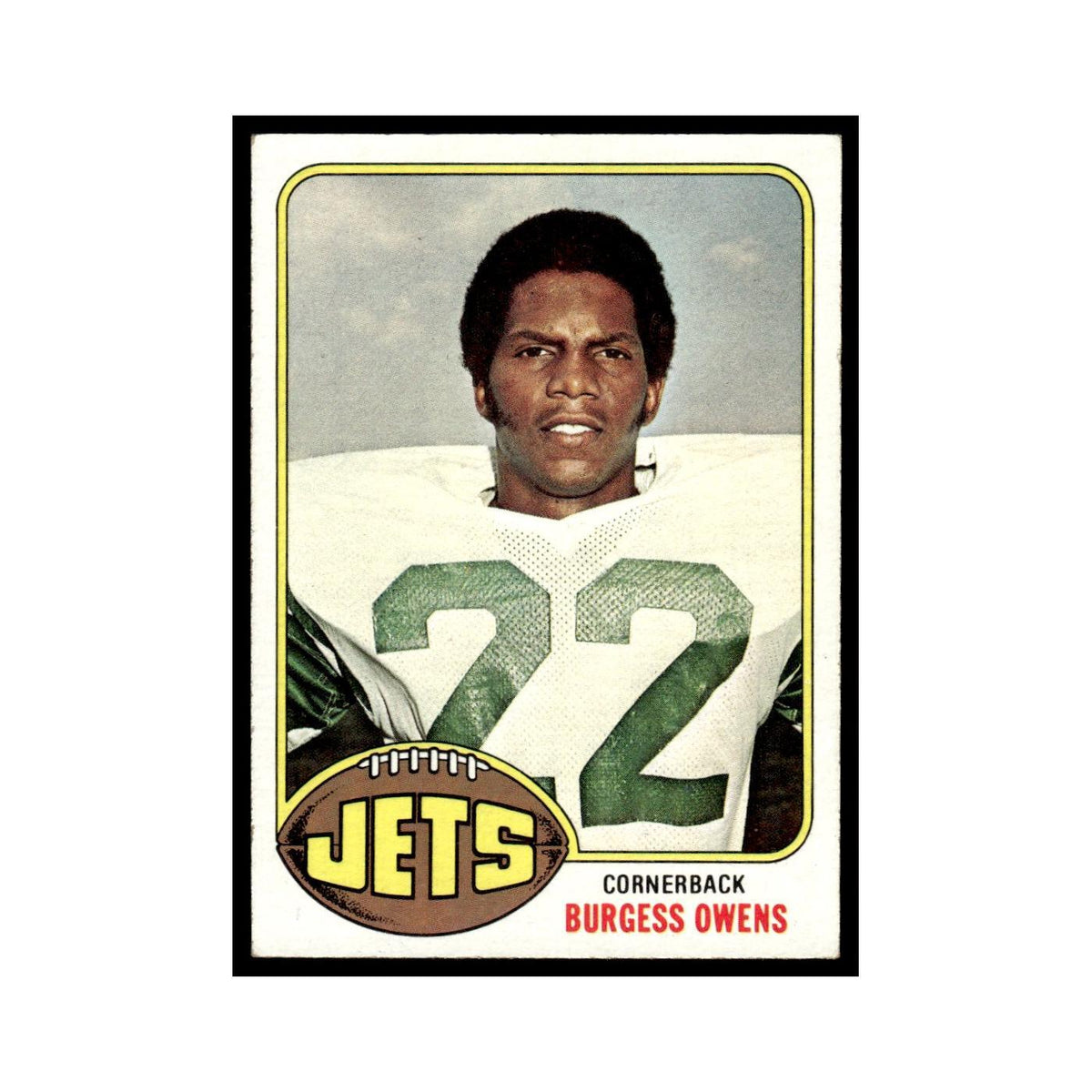 1976 Topps Burgess Owens Jets #378