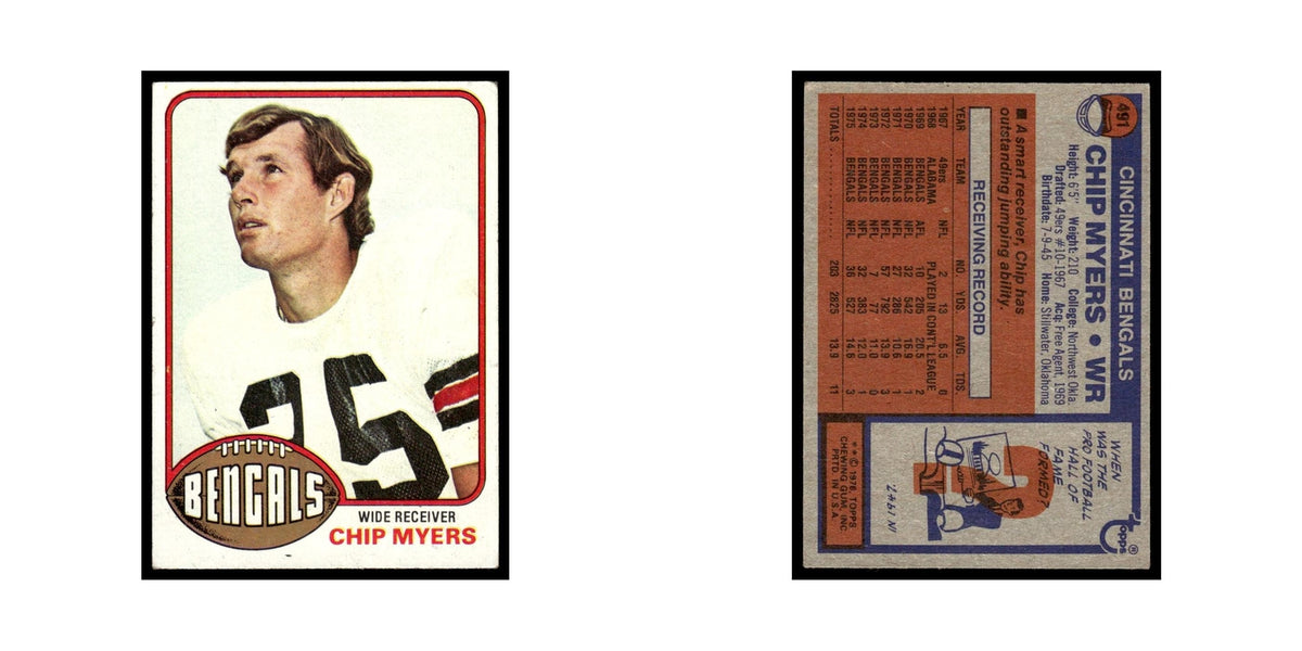 1976 Topps Chip Myers Bengals #491