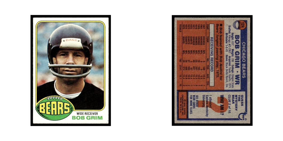 1976 Topps Bob Grim Bears #124