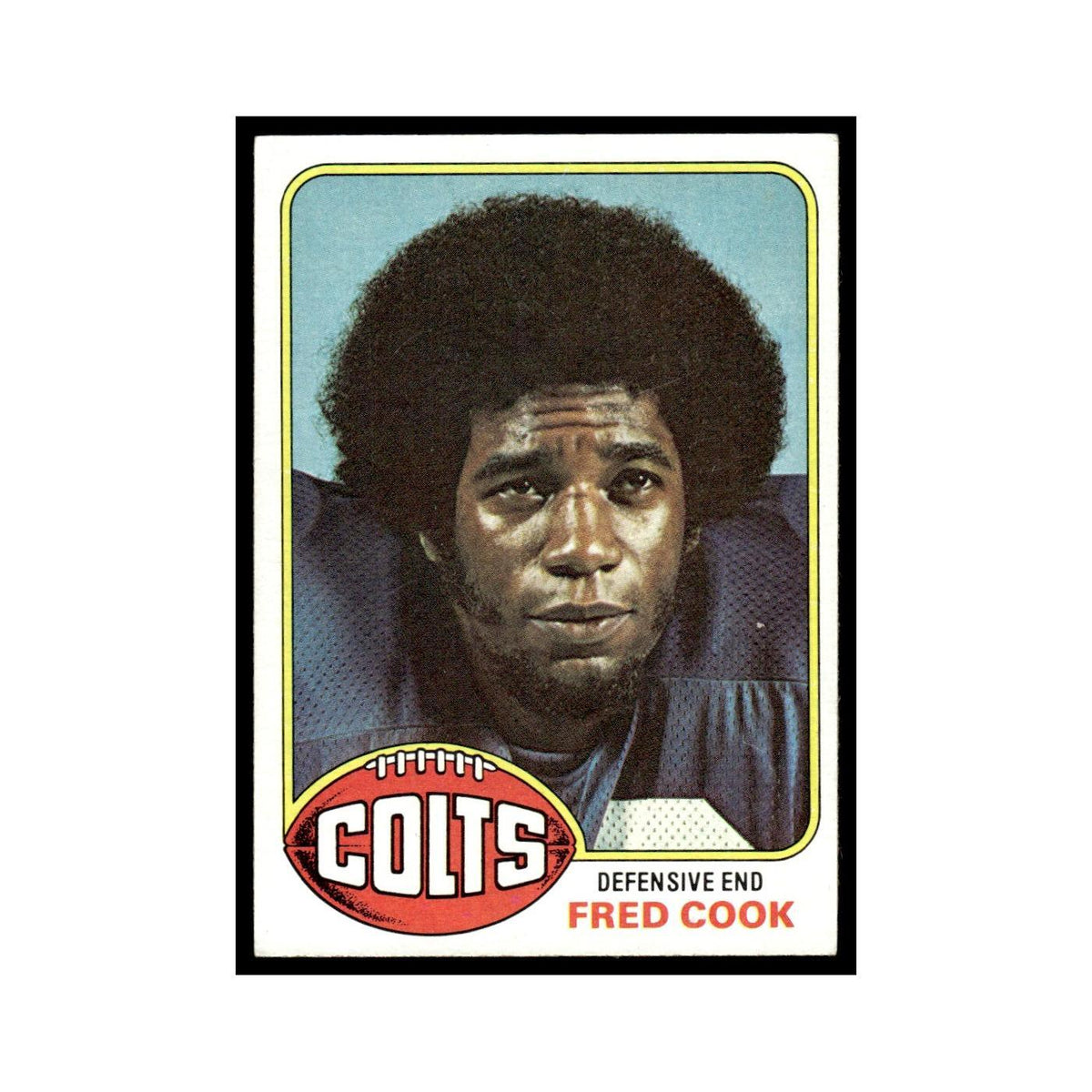 1976 Topps Fred Cook RC Baltimore Colts #503
