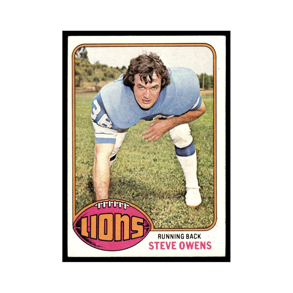 1976 Topps Steve Owens Lions #508