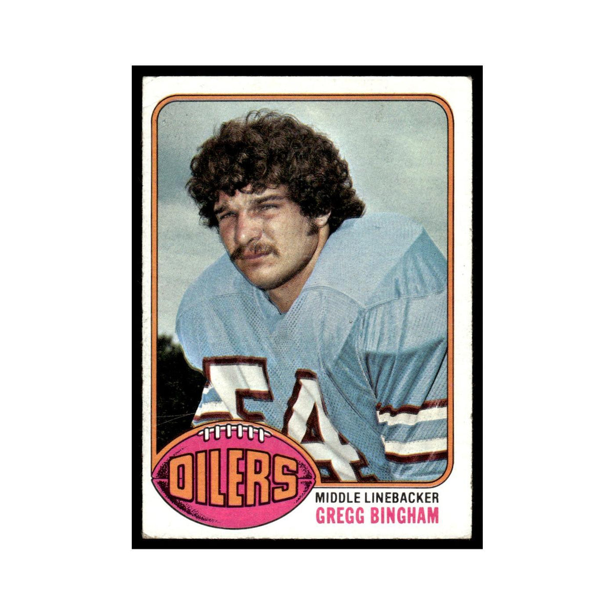 1976 Topps Gregg Bingham Houston Oilers #103