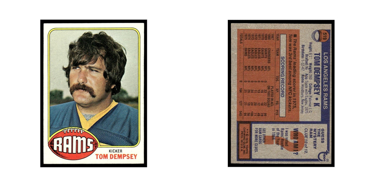 1976 Topps Tom Dempsey Rams #519